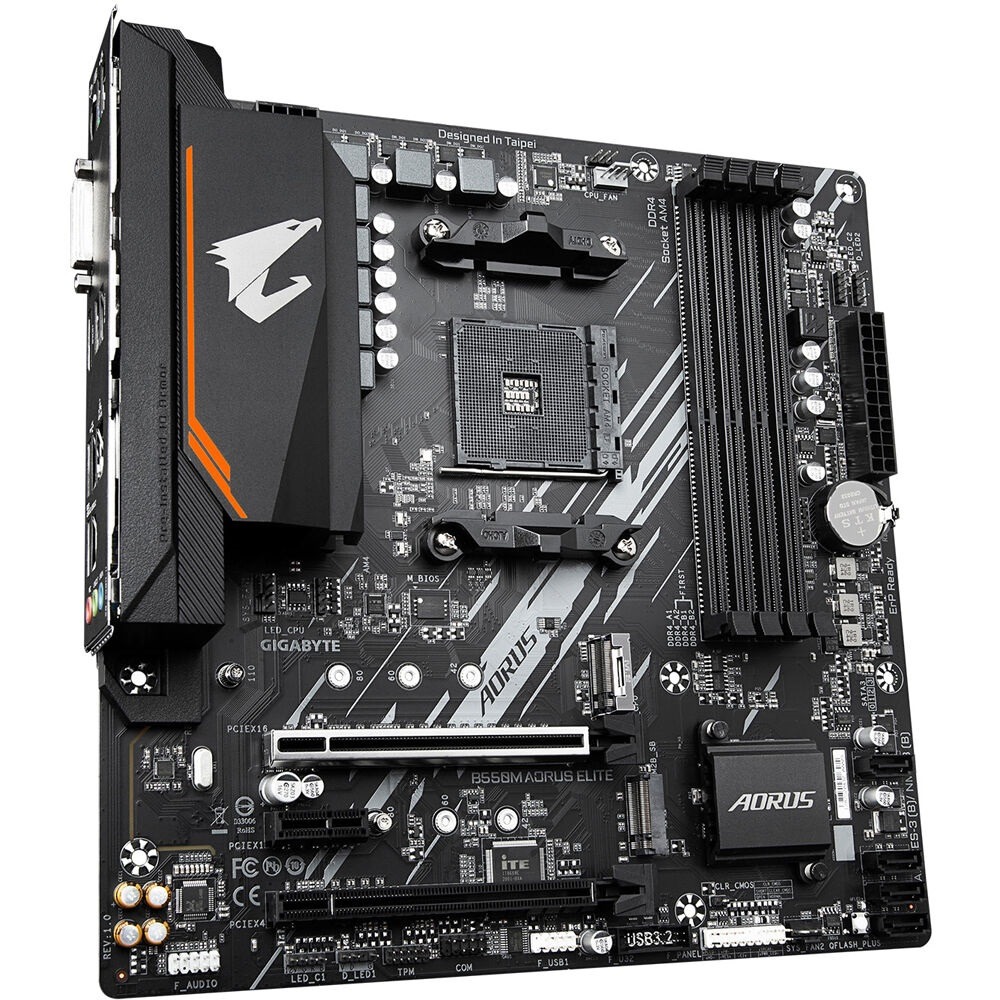 Gigabyte B550M Aorus Elite AMD AM4 microATX Motherboard - New - Image 2