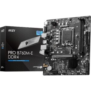 MSI Pro B760M-E DDR4 Intel 12/13th/14th Gen microATX Motherboard