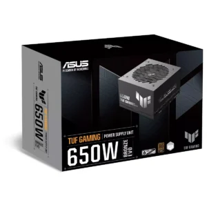 ASUS TUF Gaming 650W Bronze EVO Power Supply, Modular Design, ATX 3.1, 80Plus Bronze, Active PFC, TUF-GAMING-650B-EVO