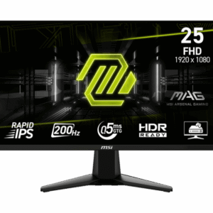 MSI MAG 255F E20, 25″ (1920×1080) FHD 200Hz 0.5ms, Rapid IPS Gaming Monitor