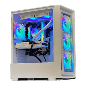 Sonic C05 ARGB Mid-Tower ATX Gaming Case White (4x Fans)