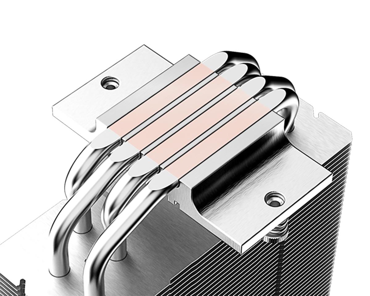ID-Cooling SE-214-XT ARGB CPU Air Cooler - White - Image 4